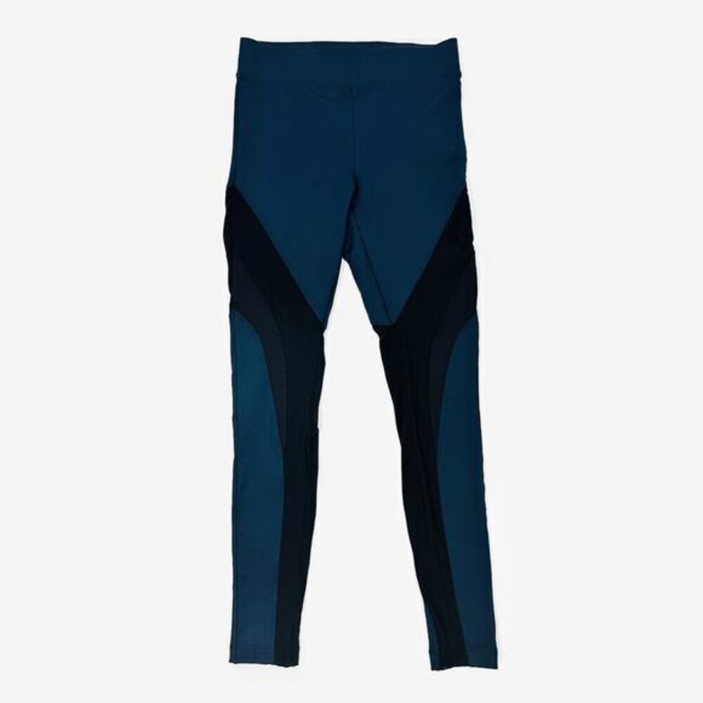 Koral Frame High Rise Legging Size S Midnight Blue Ankle Mesh Panels Activewear‎